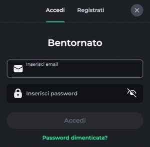 Accesso su BetOnRed